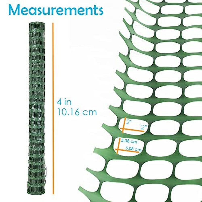 Houseables Plastic Mesh Fence, Construction Barrier Netting, Assorted Colors