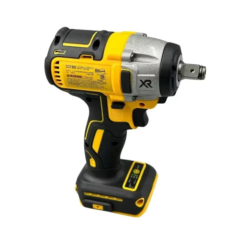 DCF880 Cordless Impact Wrench 20V 2300RPM Rechargeable 13MM Electric Lithium Battery Wrench Power Tools(No Battery)