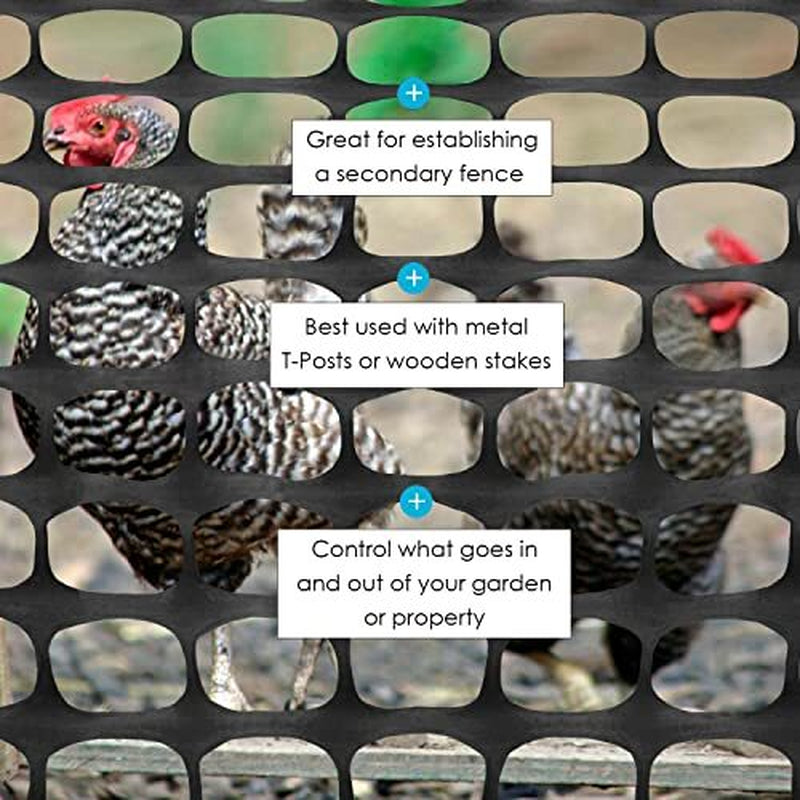 Houseables Plastic Mesh Fence, Construction Barrier Netting, Assorted Colors