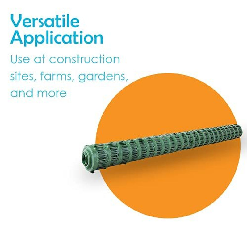 Houseables Plastic Mesh Fence, Construction Barrier Netting, Assorted Colors