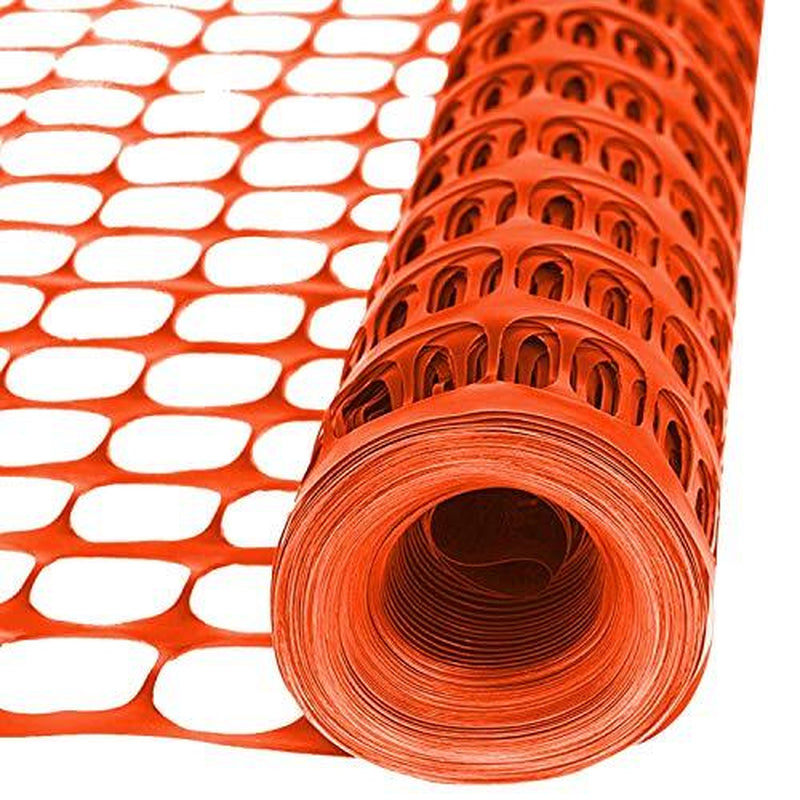 Houseables Plastic Mesh Fence, Construction Barrier Netting, Assorted Colors