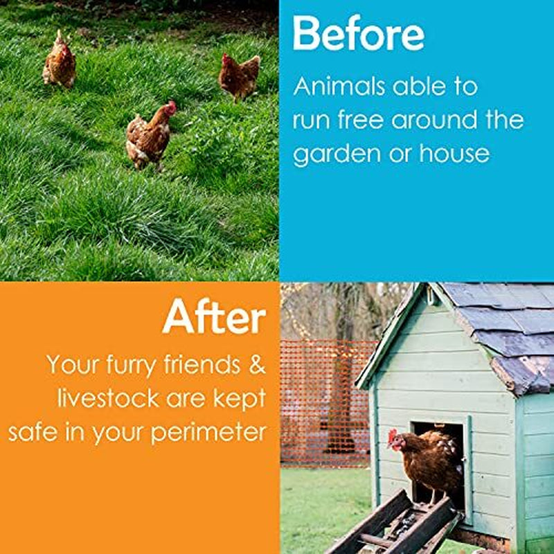 Houseables Plastic Mesh Fence, Construction Barrier Netting, Assorted Colors