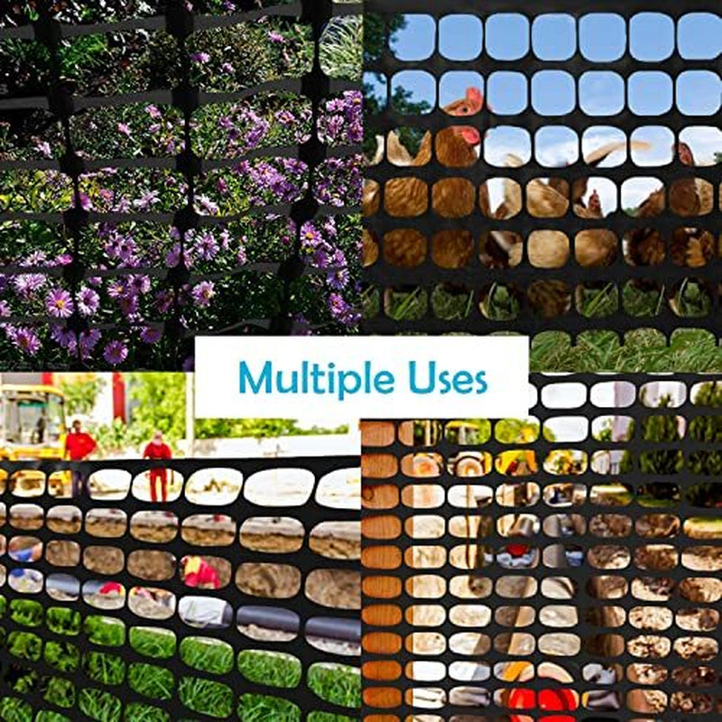 Houseables Plastic Mesh Fence, Construction Barrier Netting, Assorted Colors