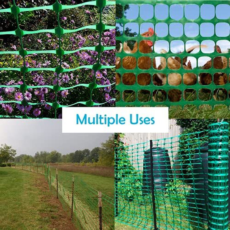 Houseables Plastic Mesh Fence, Construction Barrier Netting, Assorted Colors