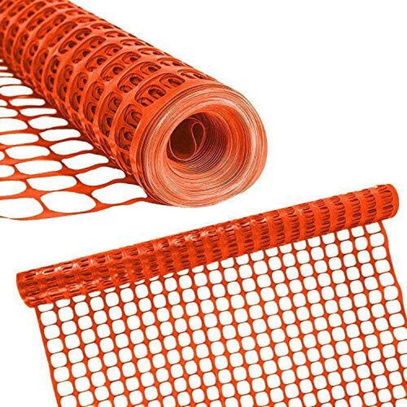 Houseables Plastic Mesh Fence, Construction Barrier Netting, Assorted Colors