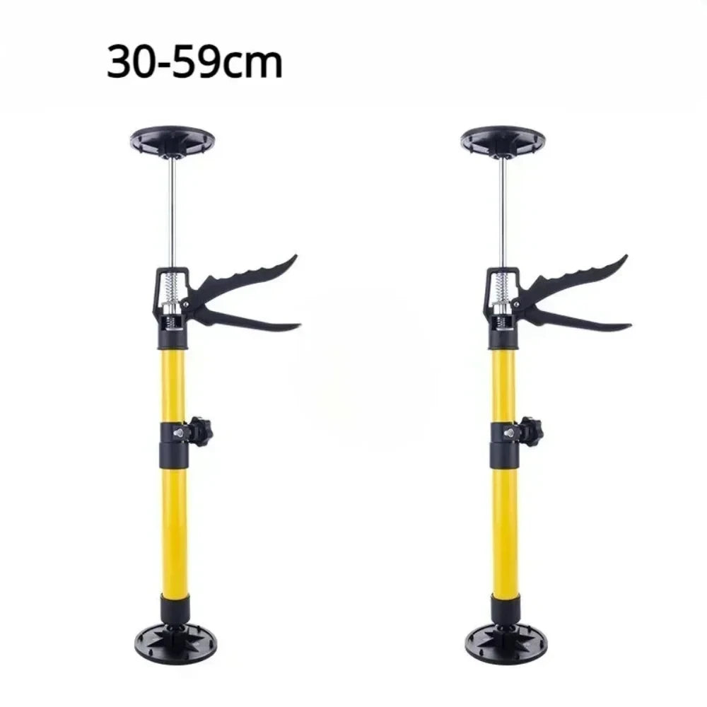 2Pcs Labor-Saving Telescopic Steel Support Rod Cabinet Jack Drywall Construction Tool Extensible Non-Slip Hand Lifting Jack Too